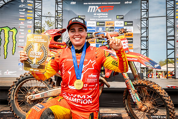 Photo of motocross rider Daniela Guillen at the 2006 MXGP of Australia.